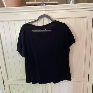 Athleta black t shirt. Large. Split hem in back